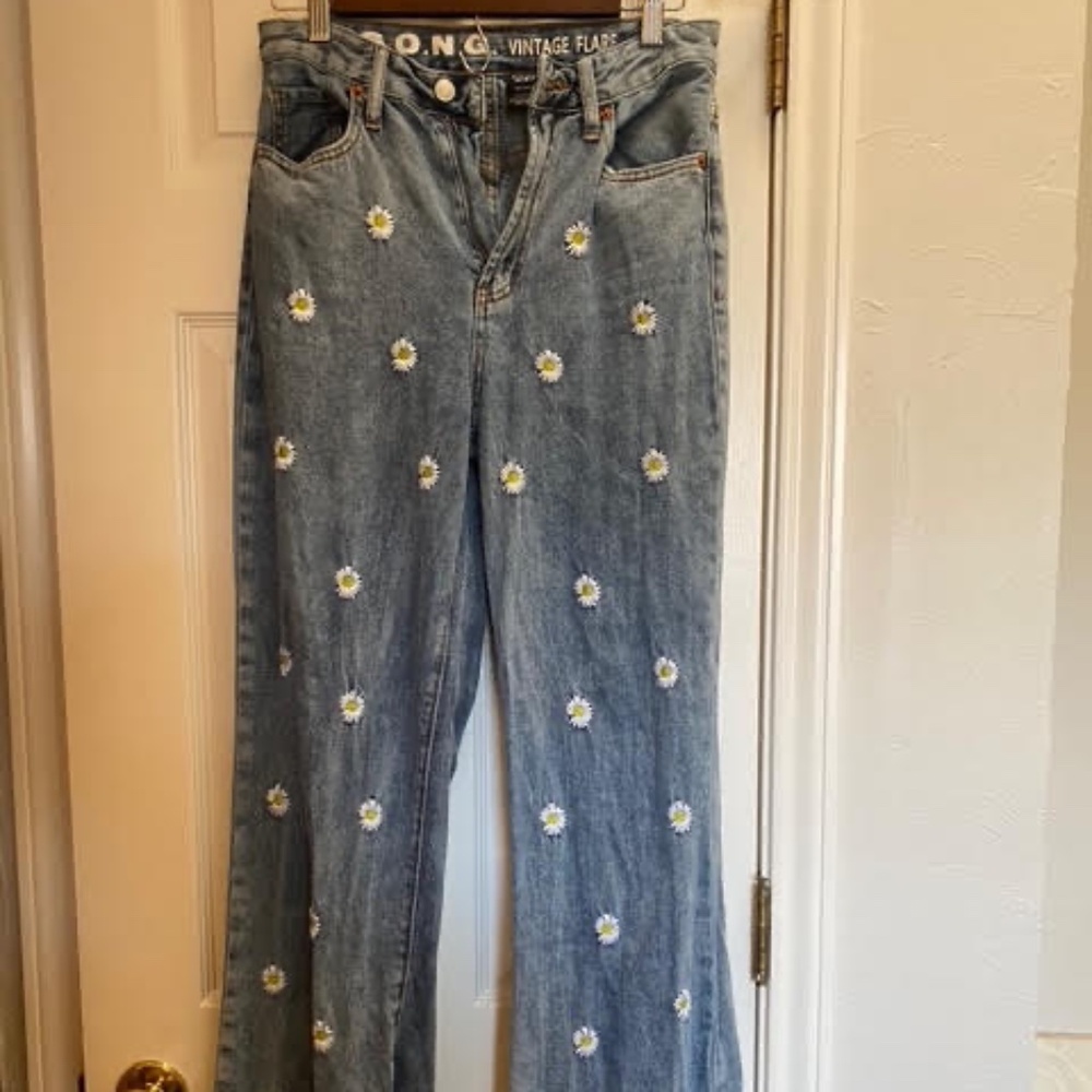 S.O.N.G. Vintage Flare Jeans Daisy Sz 27